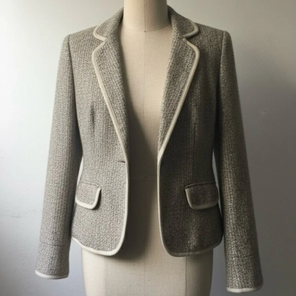 NWOT J. Crew Collection Sequin tweed blazer